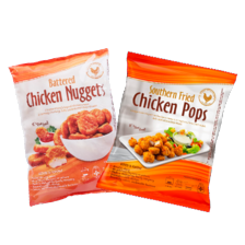 Battered Chicken Nuggets of Southern Fried Chicken Pops